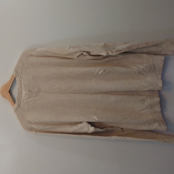 Eddie Bauer TXL Beige/Cream Cotton Crewneck Sweater - Picture 11 of 11